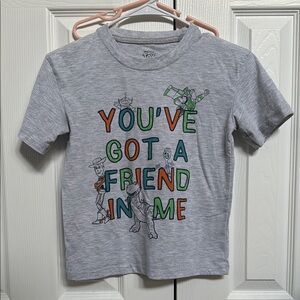 Kids Gray Disney Vacation T-Shirt Toy Story You’ve got a friend in me Size 7